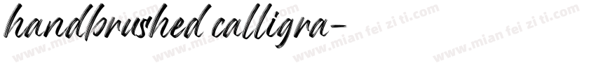 handbrushed calligra字体转换